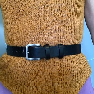 Vtg 90s Ralph Lauren Leather high waist belt XS